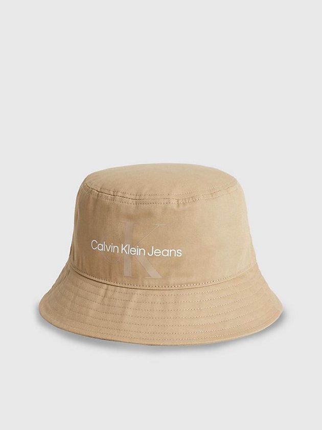 Calvin Klein USA Organic Cotton Bucket Mens Cap Khaki 4071369-XN